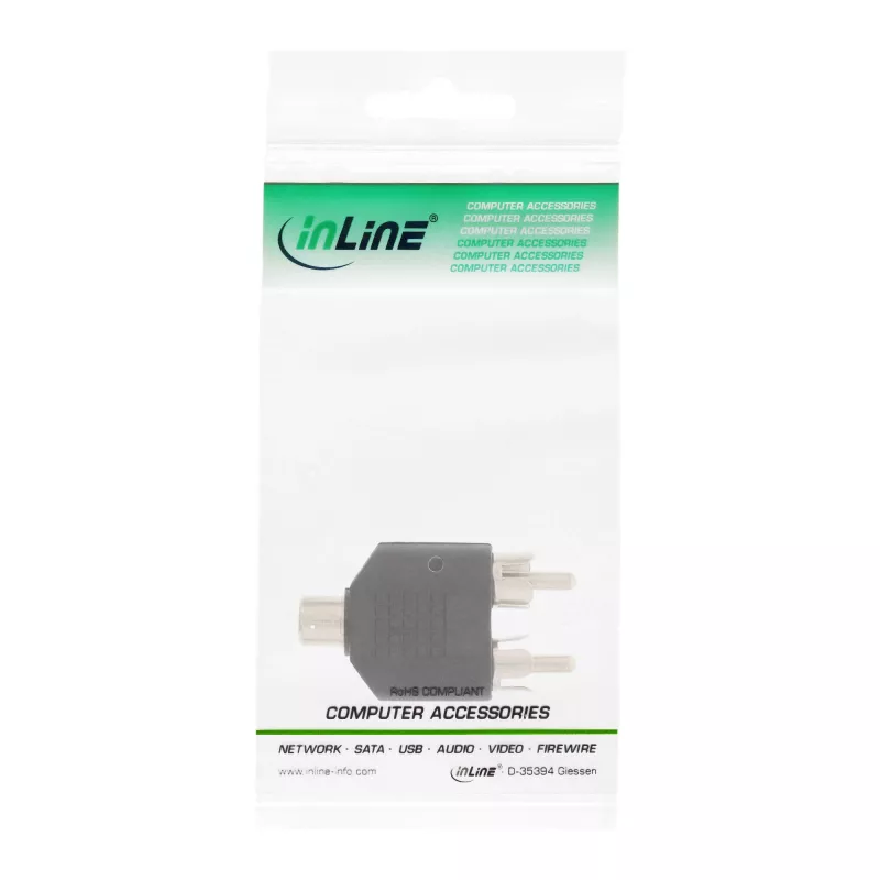Audio-adapter cinch-bus / 2x cinch-stekker InLine 99311