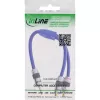 InLine audiokabel premium 2x RCA female / 3,5 mm male goud gecoat 0,25 m