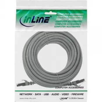 InLine patchkabel U/UTP Cat.5e AWG26 grijs 10 m