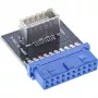 InLine USB 3.0 naar USB 3.1 frontpaneel Key-B adapter intern meerkleurig