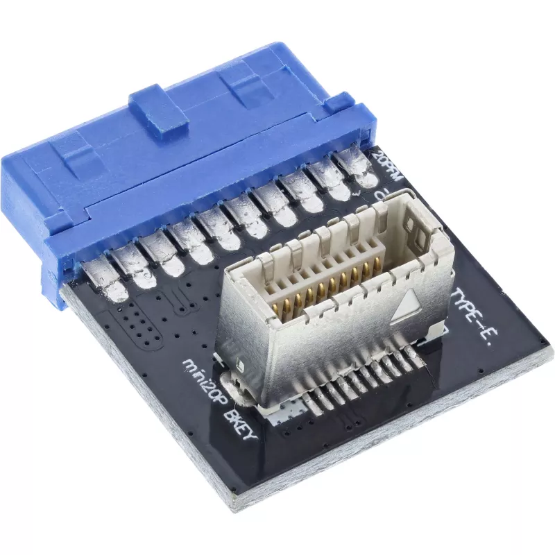InLine USB 3.0 naar USB 3.1 frontpaneel Key-B adapter intern meerkleurig
