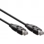 InLine 180° patchkabel S/FTP PiMF Cat.6A 500MHz halogeenvrij koper zwart 1m