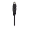 InLine 180° patchkabel S/FTP PiMF Cat.6A 500MHz halogeenvrij koper zwart 1m
