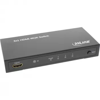 InLine HDMI-switch 3 IN naar 1 OUT signaal 4K2K 3D HD audio