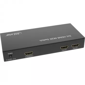 InLine HDMI-switch 3 IN naar 1 OUT signaal 4K2K 3D HD audio