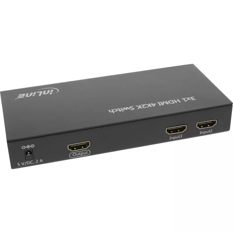 InLine HDMI-switch 3 IN naar 1 OUT signaal 4K2K 3D HD audio