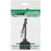 InLine ISDN-splitter 1x RJ45 M / 2x RJ45 F, 8P4C zonder weerstanden