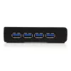 StarTech.com 4-poorts zwart SuperSpeed USB 3.0 hub, USB 3.2 Gen 1 (3.1 Gen 1) Type-A, 5000 Mbit/s, zwart, power, 5 V, 2 A
