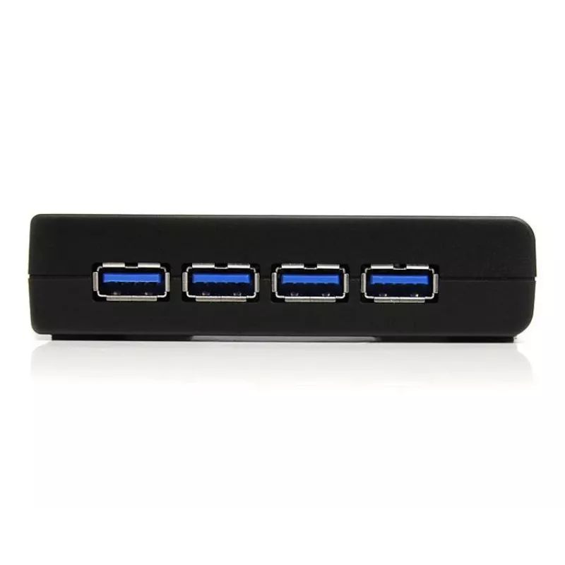 StarTech.com 4-poorts zwart SuperSpeed USB 3.0 hub, USB 3.2 Gen 1 (3.1 Gen 1) Type-A, 5000 Mbit/s, zwart, power, 5 V, 2 A