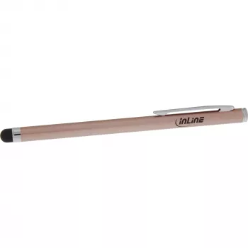 Stylus Pen InLine 55467G voor touchscreens smartphone tablet roze