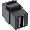 InLine HDMI Keystone snap-in module, 4K/60Hz, HDMI AF/AF zwart