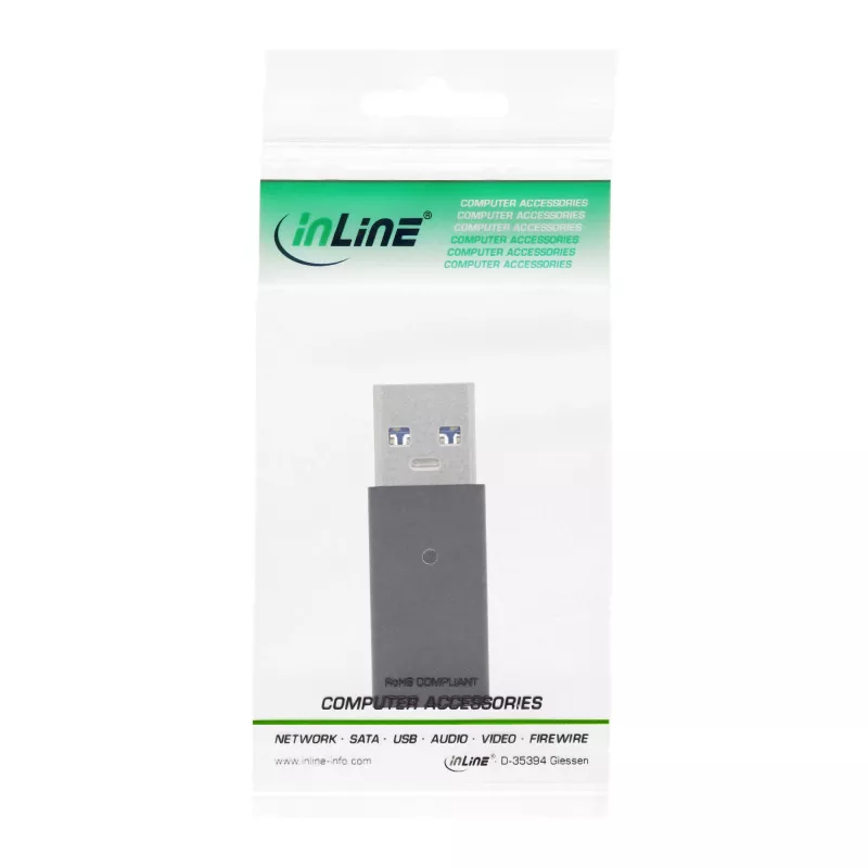 USB 3.2 Gen.2 adapter InLine 35810 USB-A stekker USB-C bus
