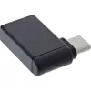 InLine USB 3.2 Gen.2 adapter, USB-C stekker naar USB-A bus haaks 90° OTG