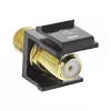 InLine Keystone-inbouwadapter, voor satellietkabel, 2x F-bus, zwart