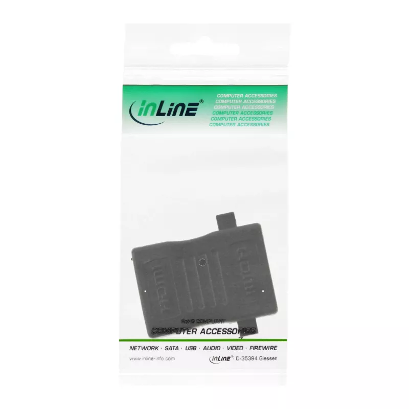 InLine HDMI-inbouwadapter HDMI A-bus / bus verguld, 4K2K