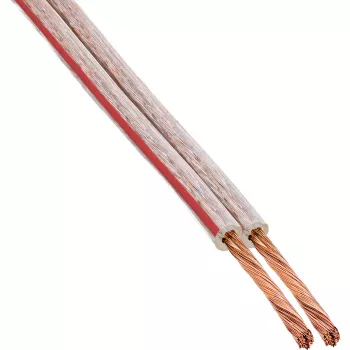 InLine luidsprekerkabel 2x 2,5mm² CCA transparant 50m