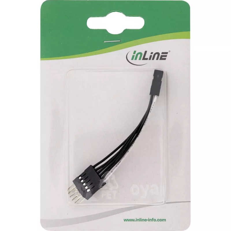 InLine USB interne verlengkabel 2x 5-pins male / female direct, 0.05m