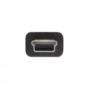 InLine USB 2.0 mini-kabel U-stekker type A / Mini B-stekker, 5-pins, zwart, 0,3 m