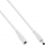 InLine DC-verlengkabel, DC-stekker/bus 4,0x1,7mm, wit, 2m
