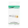 InLine RCA metalen stekker male om te solderen, zilver, witte ring, voor 6mm kabel