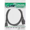 InLine stroomadapterkabel, IEC-60320 C14 naar C19, 3x1,5mm², max. 10A, 1m
