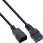 InLine stroomadapterkabel, IEC-60320 C14 naar C19, 3x1,5mm², max. 10A, 3m