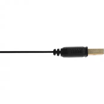 InLine USB 2.0 platte kabel Type-A stekker/bus verguld zwart 1,5 m