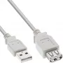 USB 2.0 verlengkabel Type-A stekker/bus InLine 34602X beige 2m