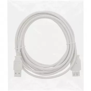 InLine USB 2.0 verlengkabel Type-A stekker/bus, beige, 1,8m, bulk