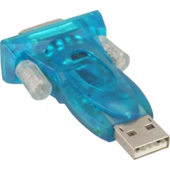 InLine USB naar RS232 adapter USB A naar 9-pin Sub-D USB-verlenging 0,8m