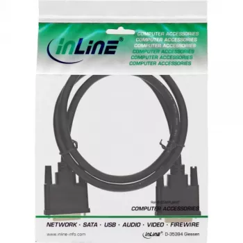 InLine DVI-D-kabel Premium 24+1 stekker/stekker Dual Link verguld 1m 17771P