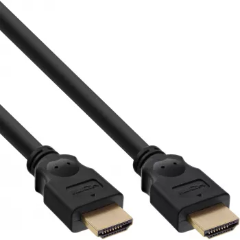 InLine HDMI-kabel, High Speed HDMI-kabel, M/M, zwart, vergulde contacten, 15 m