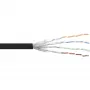 InLine patchkabel S/FTP PiMF Cat.6 zwart AWG27 PVC CU 100 m