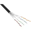 InLine patchkabel S/FTP PiMF Cat.6 zwart AWG27 PVC CU 100 m