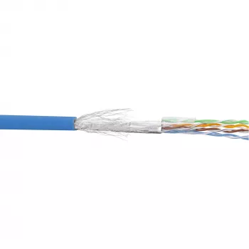 InLine patchkabel SF/UTP Cat.5e AWG26 CCA PVC blauw 100 m