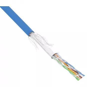 InLine patchkabel SF/UTP Cat.5e AWG26 CCA PVC blauw 100 m