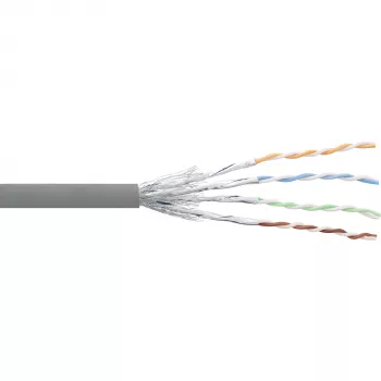 InLine patchkabel S/FTP PiMF Cat.6 grijs AWG27 PVC CU 100 m