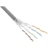 InLine patchkabel S/FTP PiMF Cat.6 grijs AWG27 PVC CU 100 m