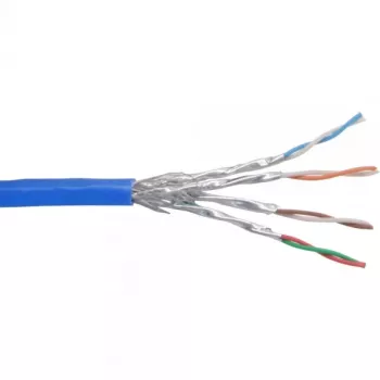 InLine Ethernet-patchkabel Cat6 S/FTP PiMF AWG27 PVC, 100 m, blauw