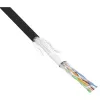 InLine patchkabel SF/UTP Cat.5e AWG26 CCA PVC zwart 100 m