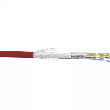 InLine patchkabel SF/UTP Cat.5e AWG26 CCA PVC rood 100 m