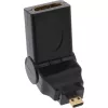 InLine HDMI-adapter Type-A bus / Type-D stekker draaibaar verguld 17690L