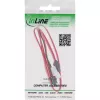 InLine Slimline SATA-kabel, slank SATA 13-pins (7+6) kabelzijde naar SATA+stroom, 0,4 m
