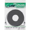 InLine platte patchkabel, U/FTP, Cat.6A, TPE halogeenvrij, zwart, 5 m