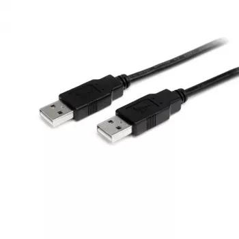 StarTech.com 1m USB 2.0 A-naar-A-kabel – M/M, 2 m, USB A, USB A, USB 2.0, stekker/stekker, zwart