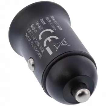 InLine USB-autolader Power Delivery, 2x USB-C, zwart