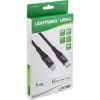 InLine USB-C naar Lightning kabel, voor iPad, iPhone, iPod, zwart/aluminium, 2 m MFi