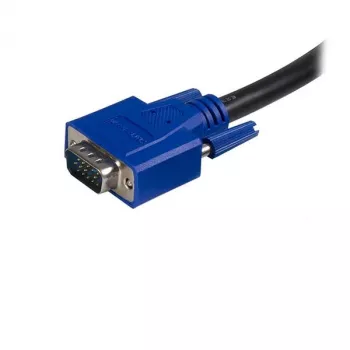 StarTech.com 6 ft 2-in-1 USB KVM-kabel, 1,8 m, VGA, zwart, USB, USB A + VGA, USB B + VGA