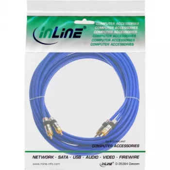 InLine Premium RCA-audiokabel 2x RCA-stekker / stekker verguld 7m