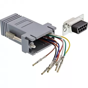 InLine adapter 9-pins Sub-D-bus naar RJ45-bus 68889B InLine